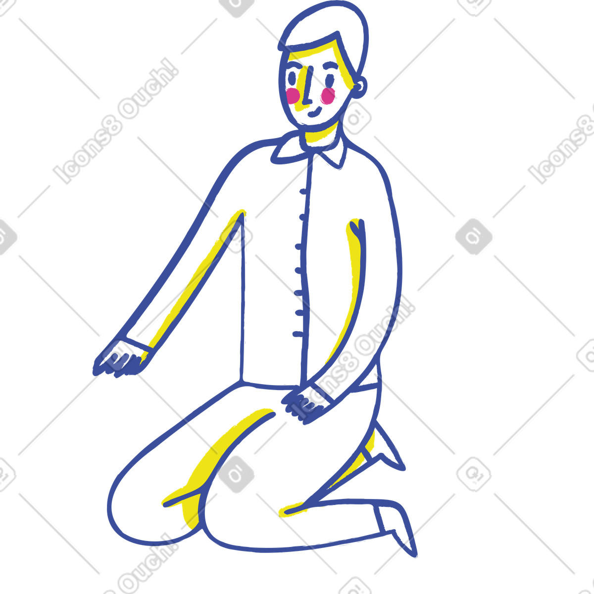 Ilustración Hombre en estilo Lime a descargar en PNG y SVG