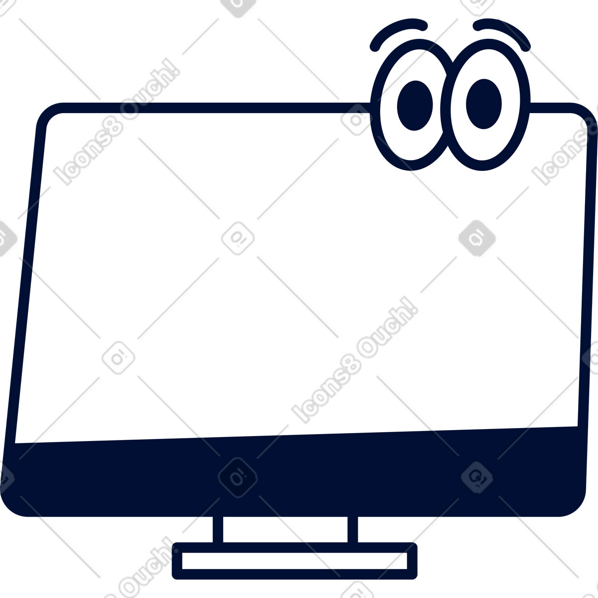 Ilustração de Desktop monitor em no estilo Blink para baixar em PNG, SVG