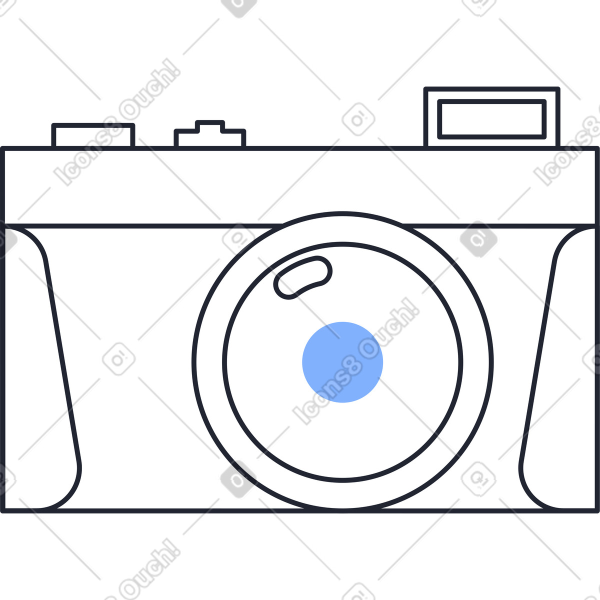 下载 Pablita 风格的 相机 插画，支持 PNG、SVG 格式