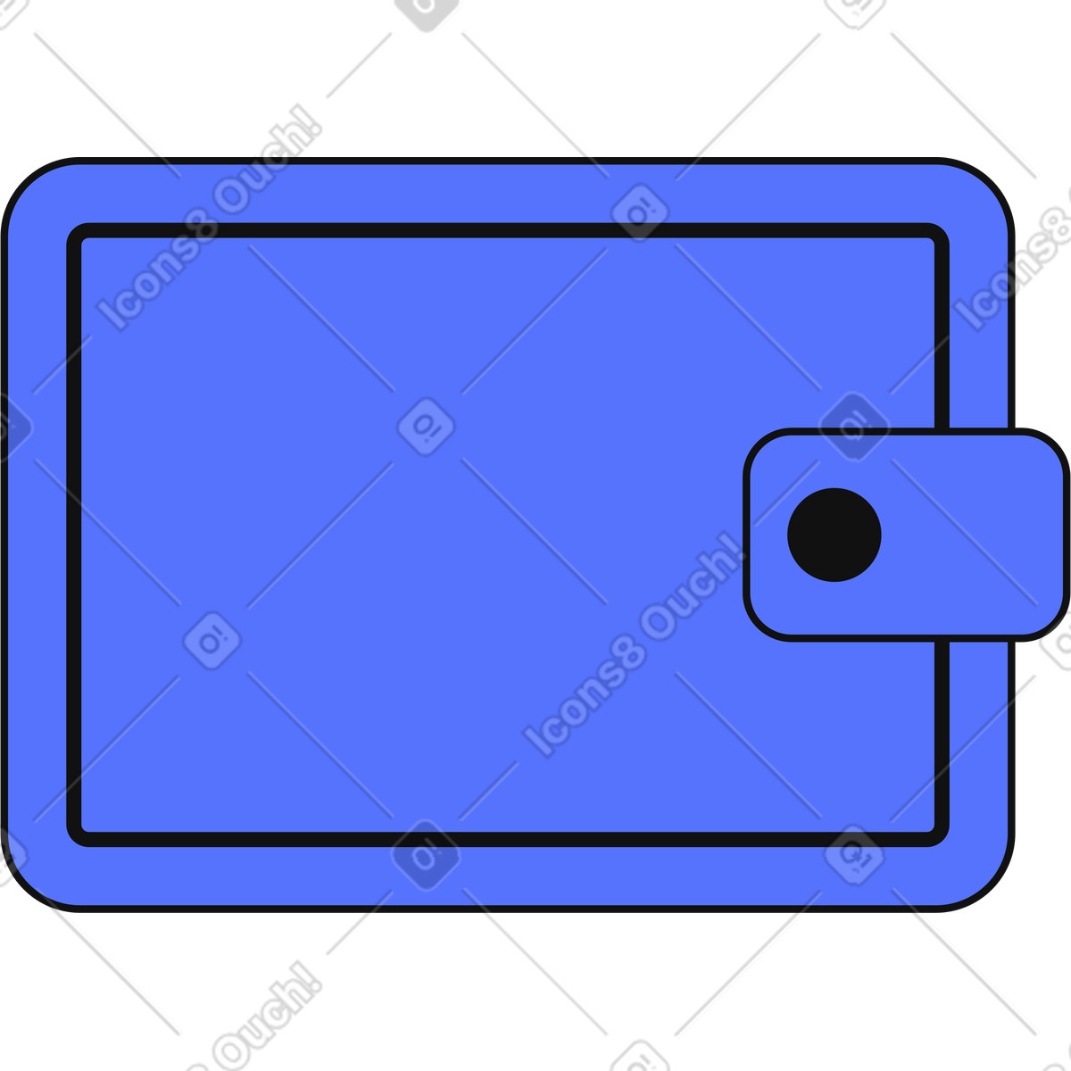 Ilustração de Wallet icon representing personal finance savings and money management concept em no estilo Main para baixar em PNG, SVG