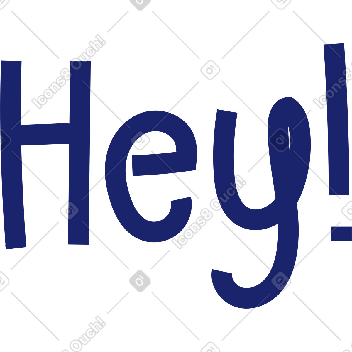 Hey illustrazione in stile Clip scarica in PNG, SVG