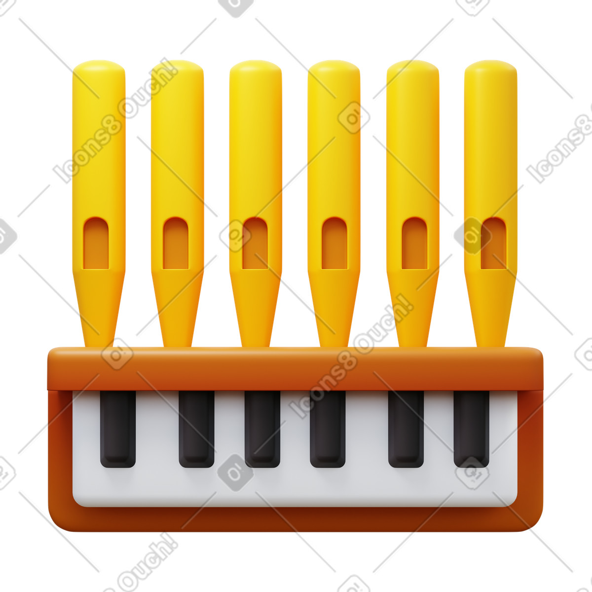 3D Fluency スタイルの Pipe organ のイラストをPNG、SVG形式でダウンロード