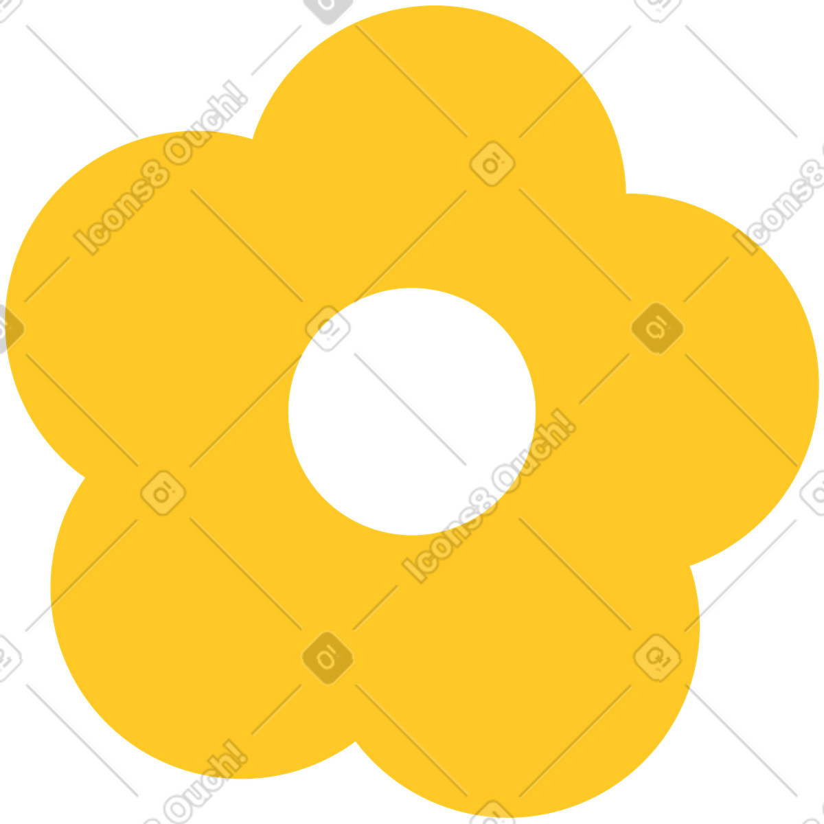 下载 Rocky 风格的 花黄色 插画，支持 PNG、SVG 格式