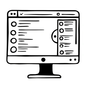 A computer monitor displaying a webpage of an online support forum for Huntington's disease. The screen shows a list of forum topics with titles in bold text. There are several user avatars next to each topic. The background of the webpage is filled with discussion threads, some showing replies and comments from users. A search bar is located at the top of the page, and a navigation menu is visible just below it.