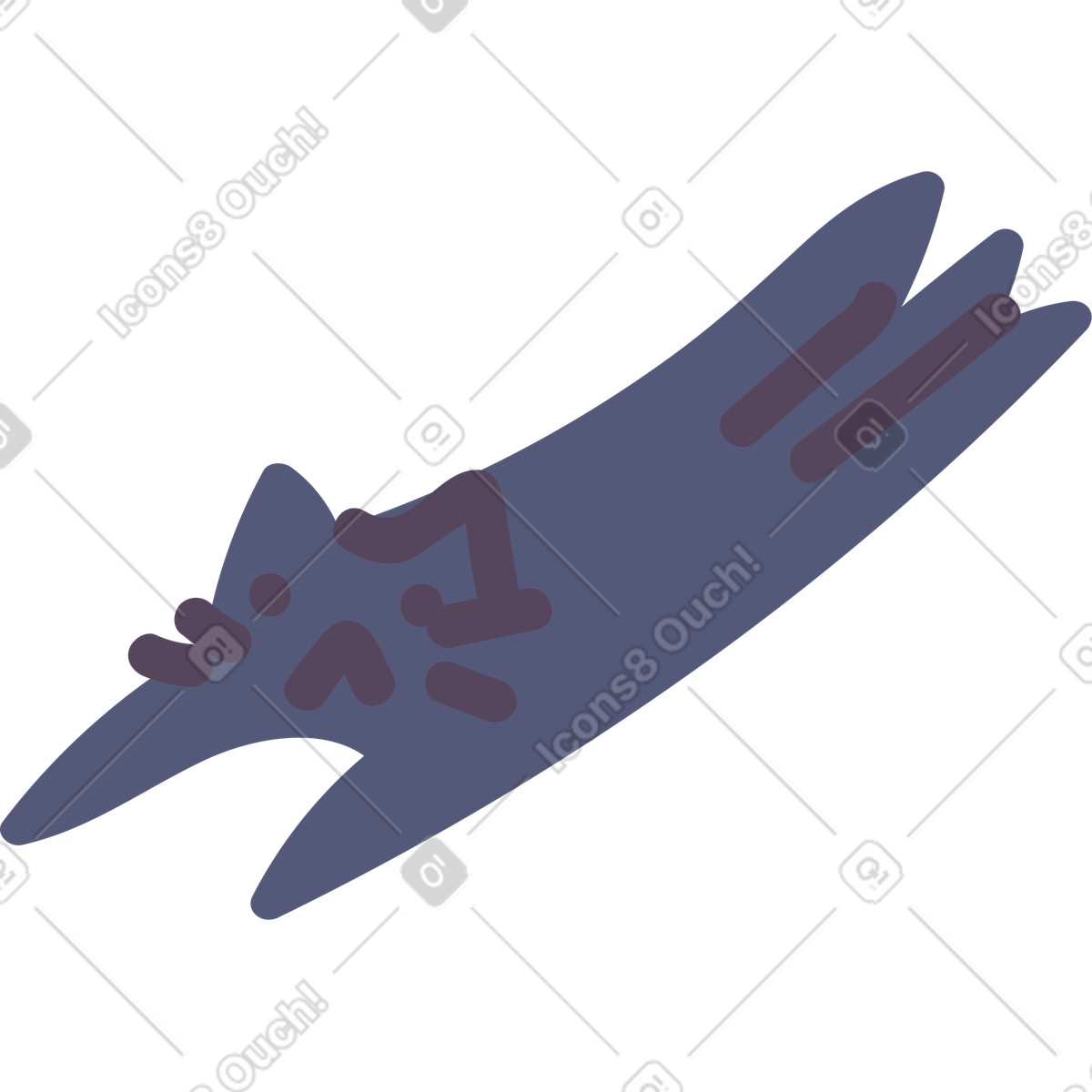 Illustration Chat dans le style Pluto à télécharger aux formats PNG, SVG