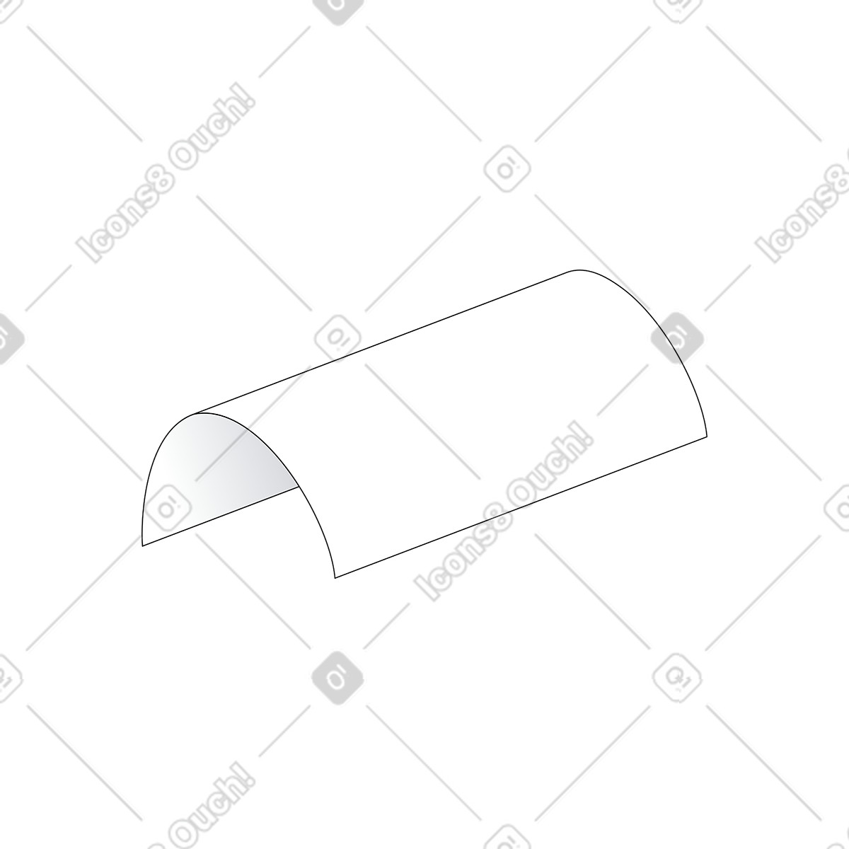 Long receipt illustration clipart with vertical vector graphics in GIF and PNG