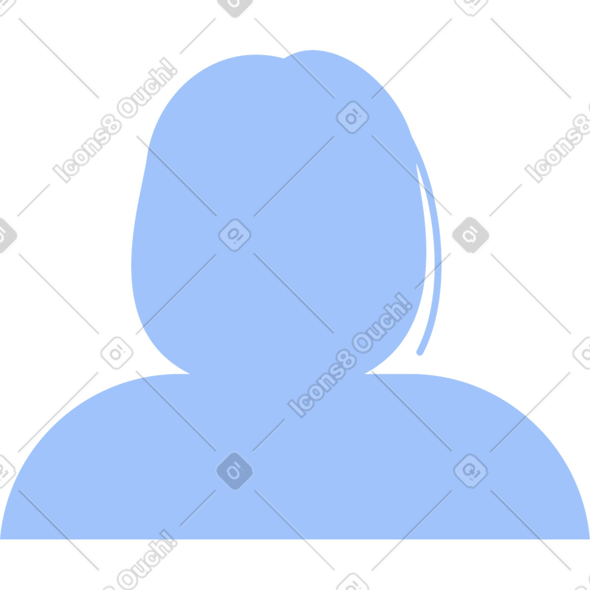 Clip スタイルの ユーザー のイラストをPNG、SVG形式でダウンロード