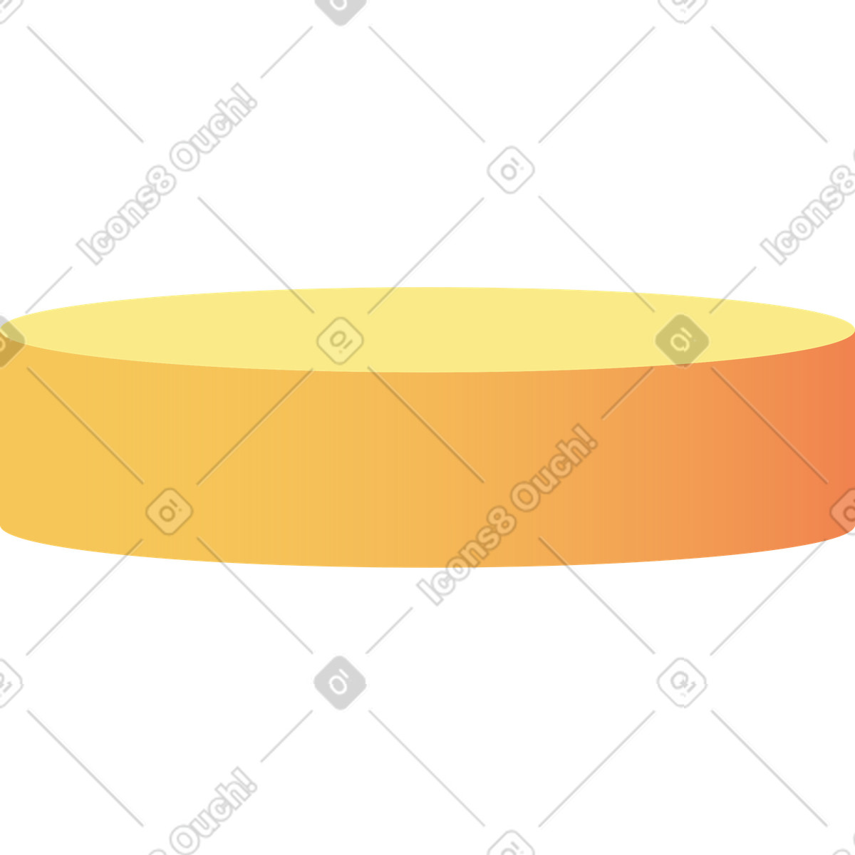 Ilustración Cilindro en estilo Levels a descargar en PNG y SVG