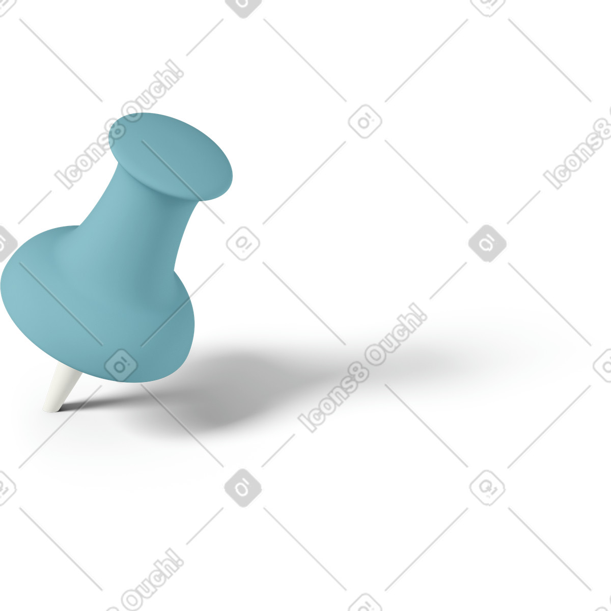 Ilustração de Drawing pin em no estilo 3D Casual life para baixar em PNG, SVG