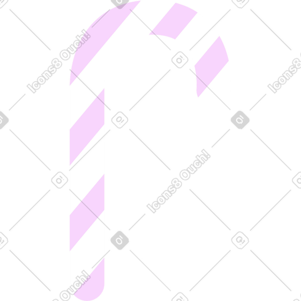 下载 Marginalia 风格的 糖果手杖 插画，支持 PNG、SVG 格式