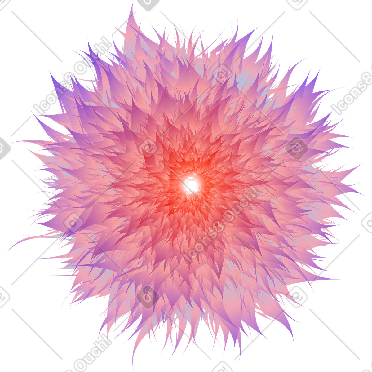 Illustration Forme de fleur dans le style Forms à télécharger aux formats PNG, SVG