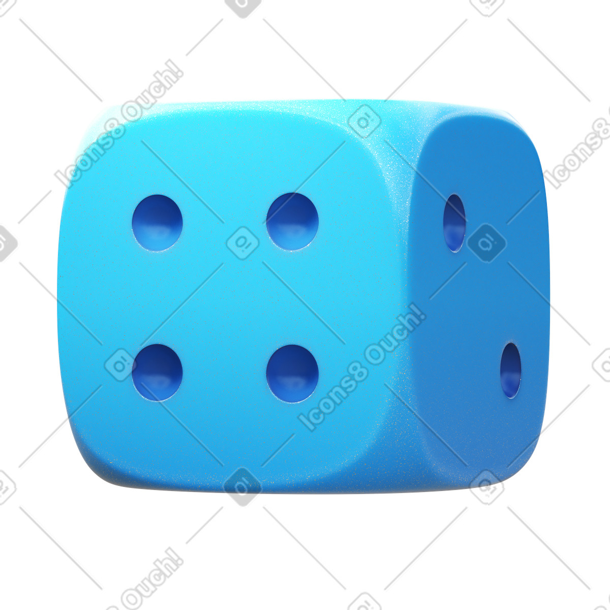 3D Fluency 스타일의 Dice 일러스트레이션 PNG, SVG 다운로드