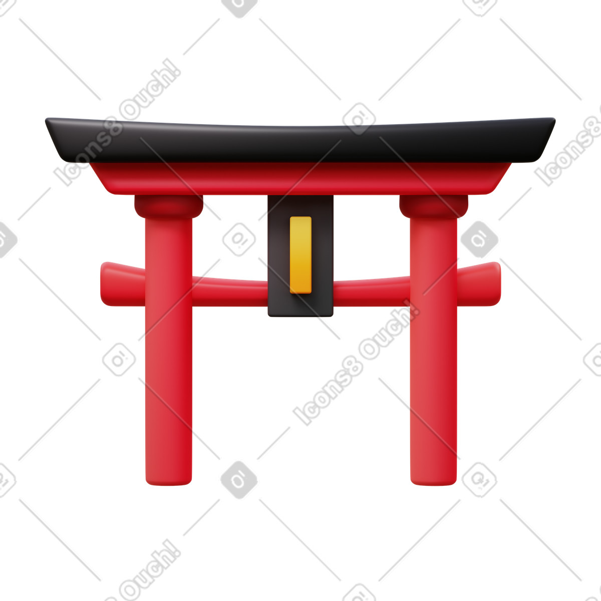 下载 3D Fluency 风格的 Torii 插画，支持 PNG、SVG 格式