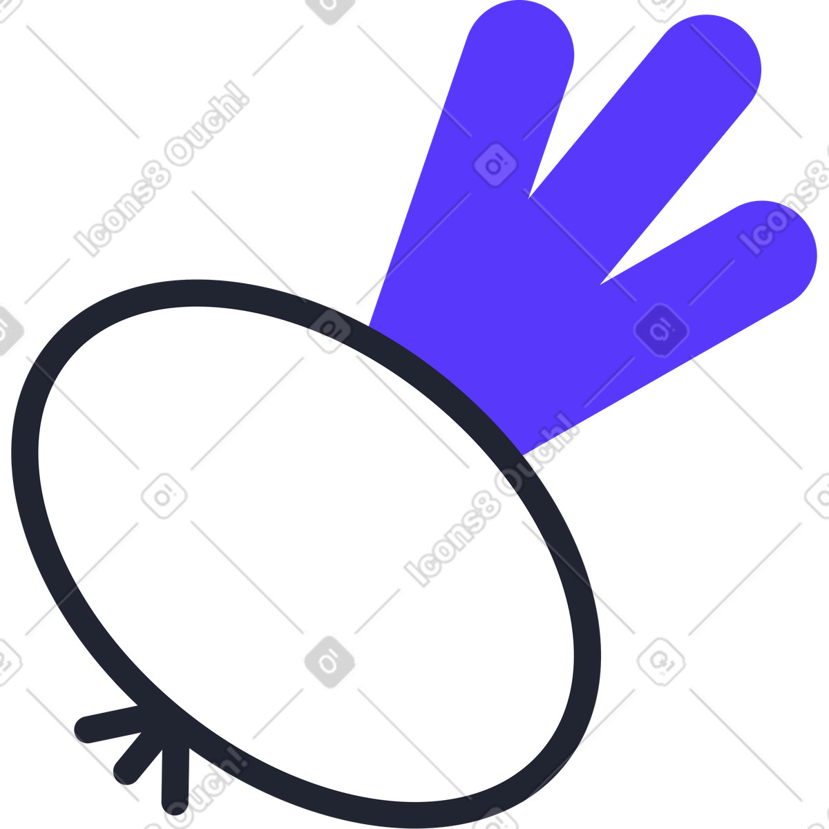 Onion illustration in Pablita style download in PNG, SVG