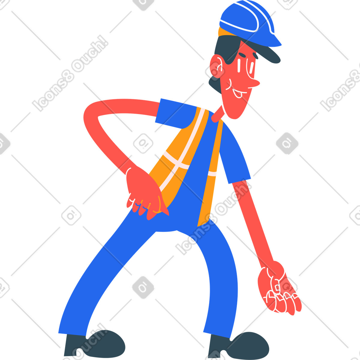 Working clipart illustration showcasing productivity within the graphics collection