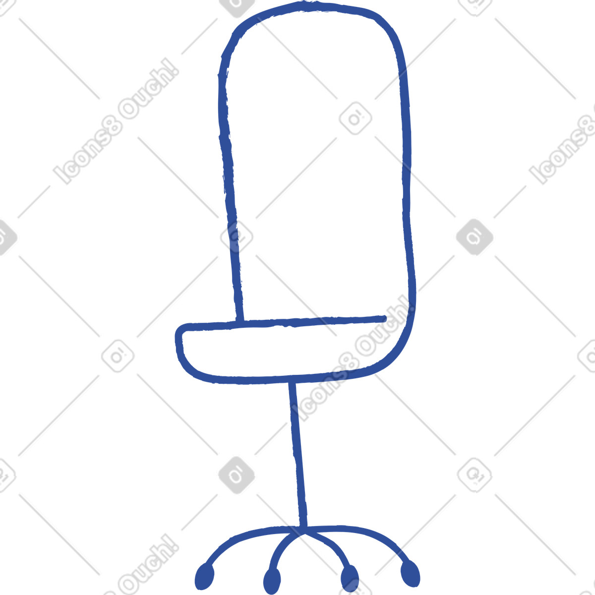 下载 Lime 风格的 办公椅 插画，支持 PNG、SVG 格式