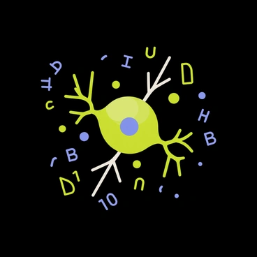 A digital representation of a synapse with binary code elements