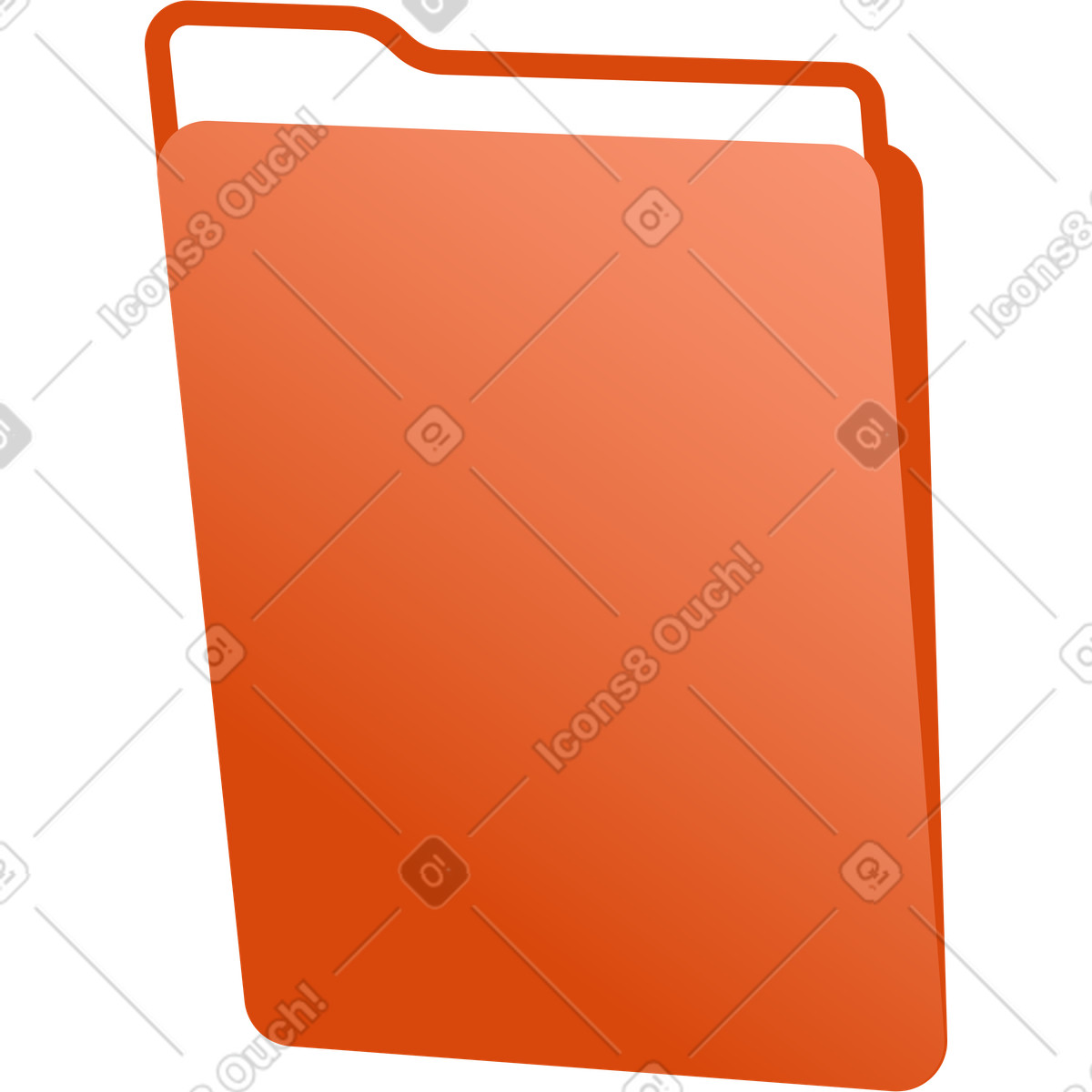 Orange スタイルの フォルダ のイラストをPNG、SVG形式でダウンロード