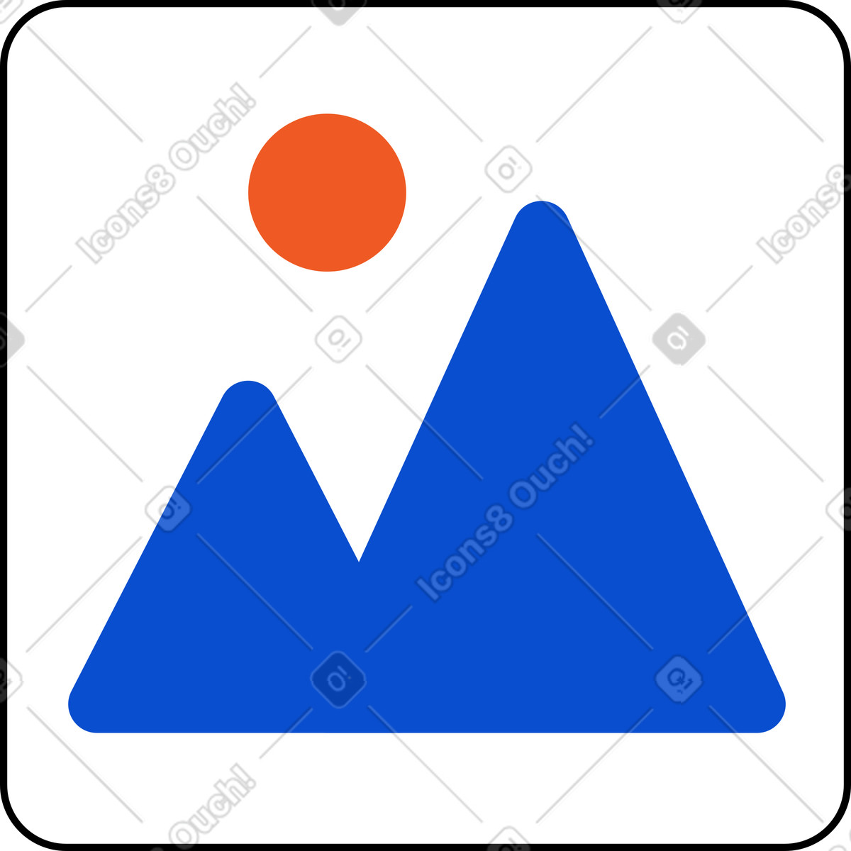 Иллюстрация Знак изображения в стиле Tiny — скачать в форматах PNG, SVG