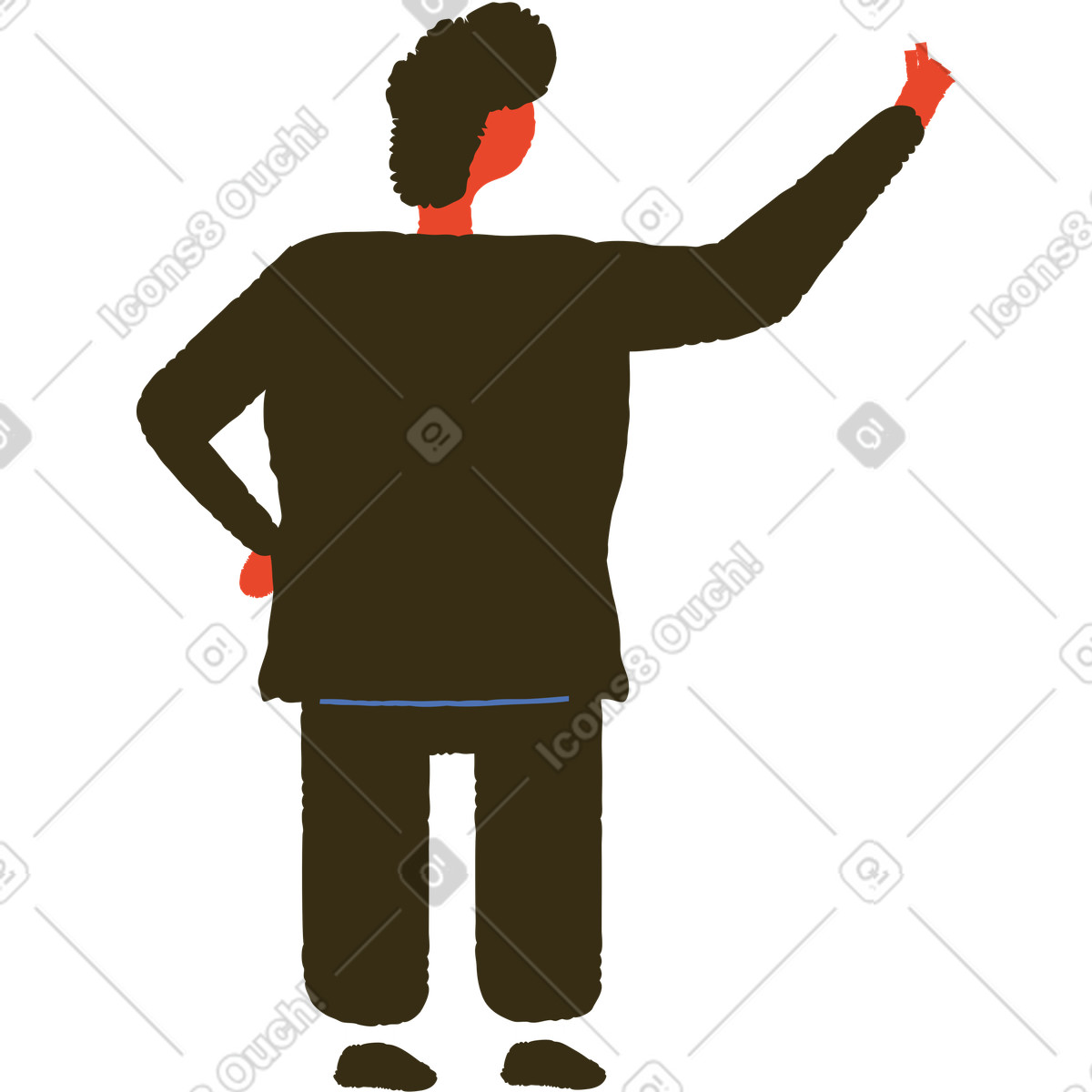 Zeichner-Illustration im Bermuda-Stil als Download in PNG, SVG