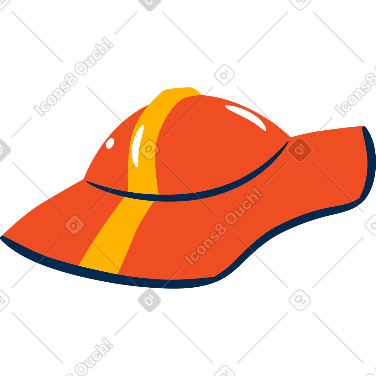 Flame スタイルの Fireman's helmet のイラストをPNG、SVG形式でダウンロード