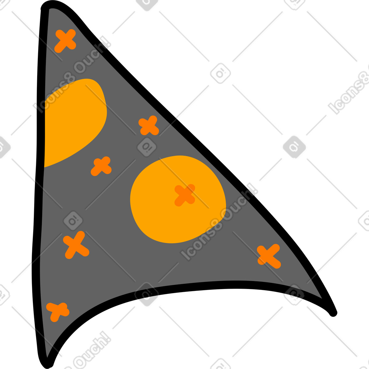 Berretto da mago illustrazione in stile Purr scarica in PNG, SVG