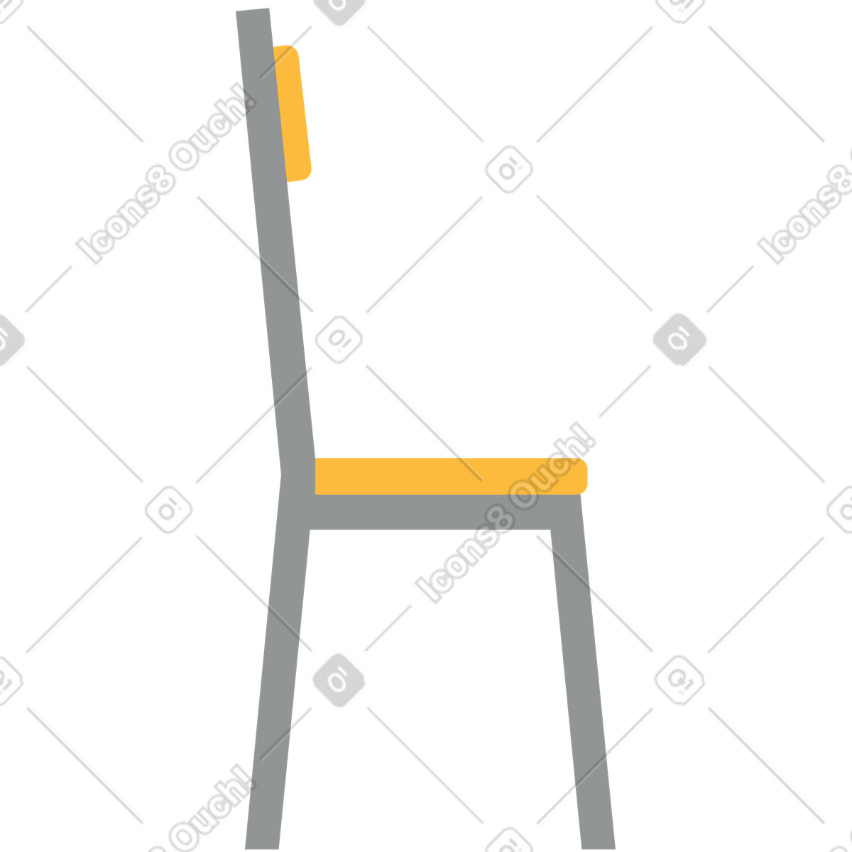 Ilustração de Cadeira em no estilo Burgundy para baixar em PNG, SVG
