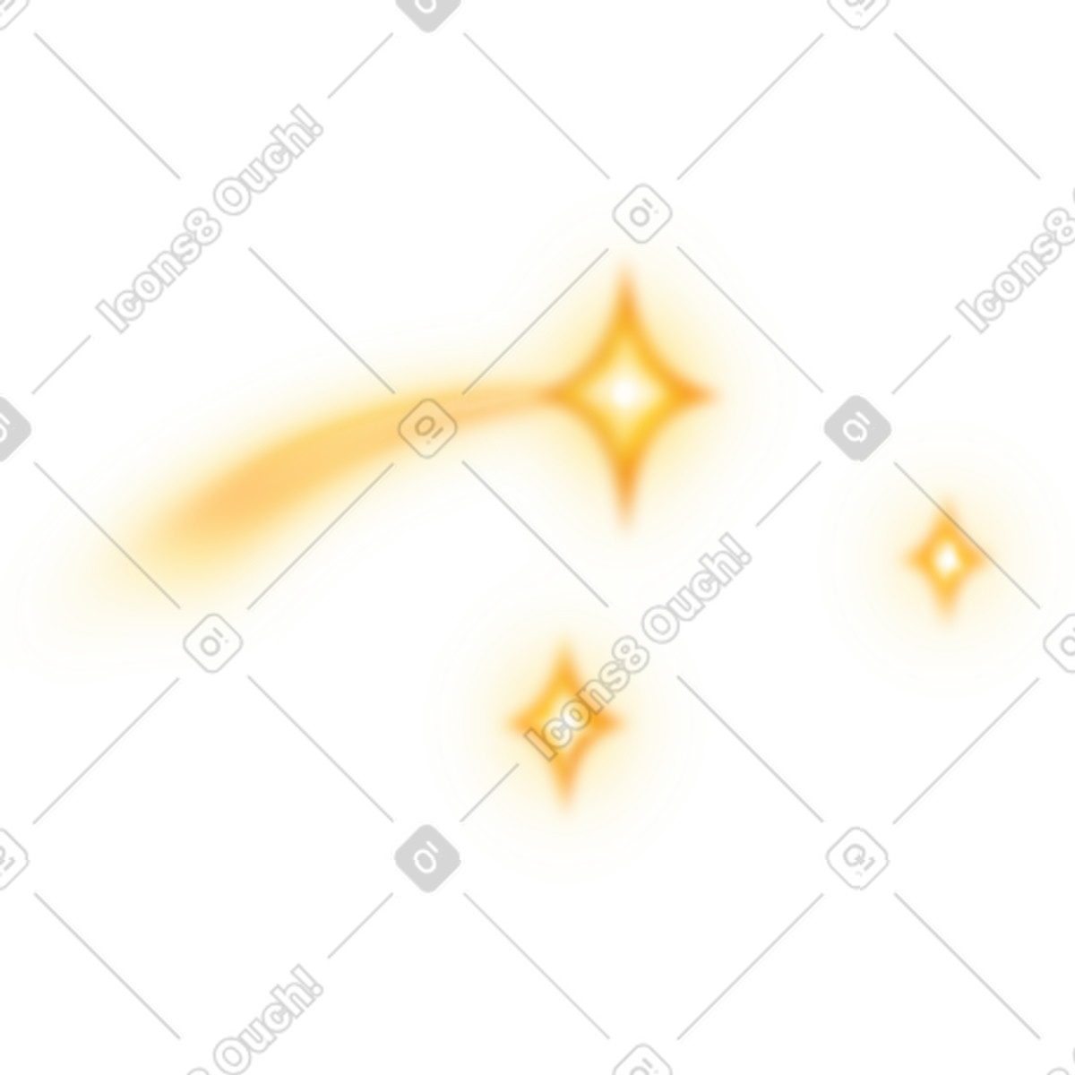 Ilustración Shooting stars en estilo Props a descargar en PNG y SVG