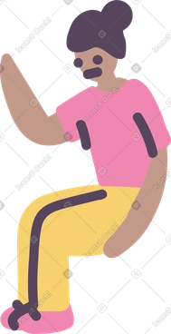 Seated woman PNG, SVG