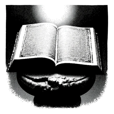 A dusty old tome lies open on an ancient stone pedestal. The tome has a weathered cover, featuring intricate designs that hint at its age and significance. It is surrounded by a slight haze of dust, emphasizing its forgotten presence. A single ray of light shines down from above, illuminating the pages of the tome, revealing faint, worn text and detailed illustrations. The stone pedestal is textured, showing signs of wear and age, with uneven surfaces and moss clinging to its edges. The setting gives a sense of mystery and reverence to the scene.