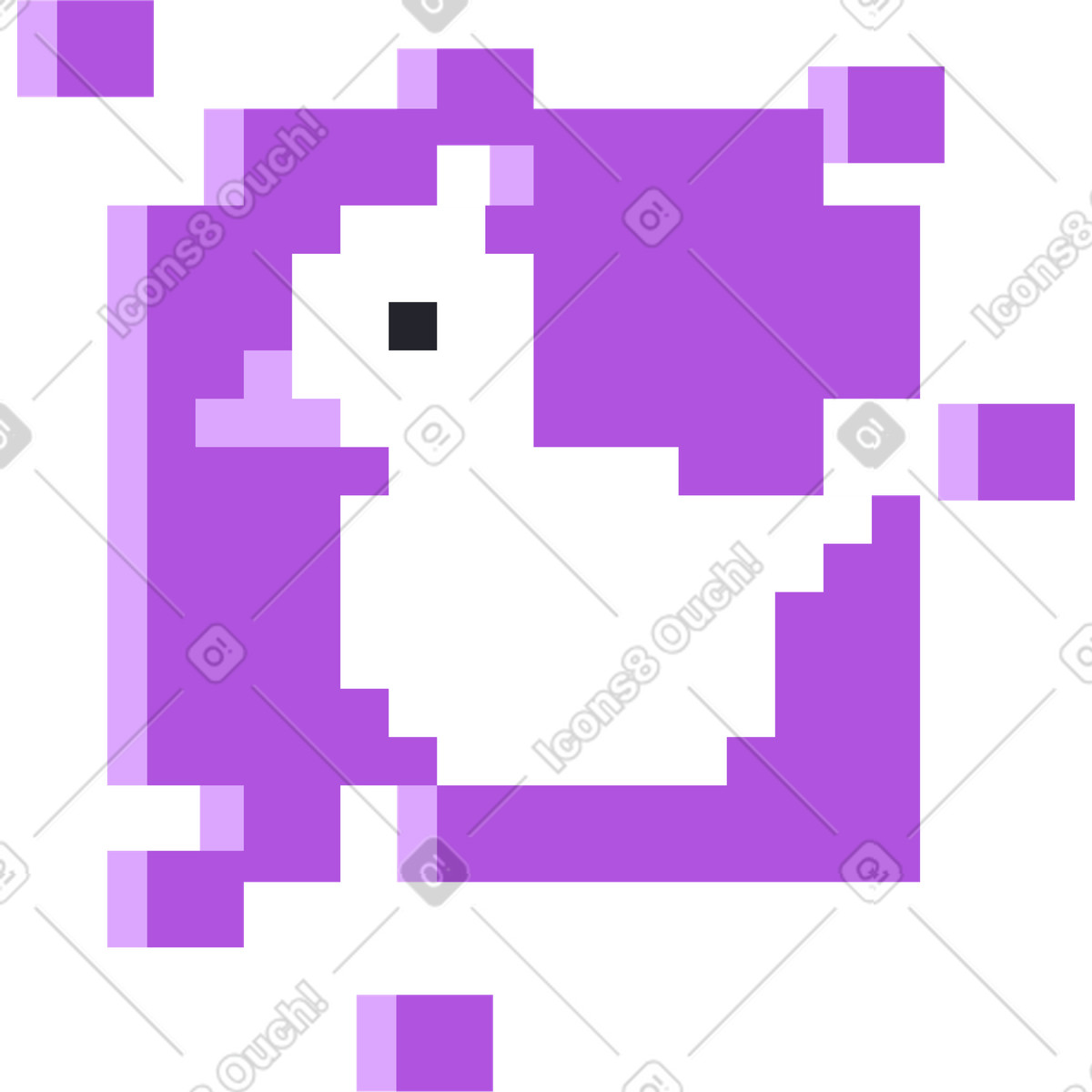 Pixel papera pittura illustrazione in stile Grapy scarica in PNG, SVG