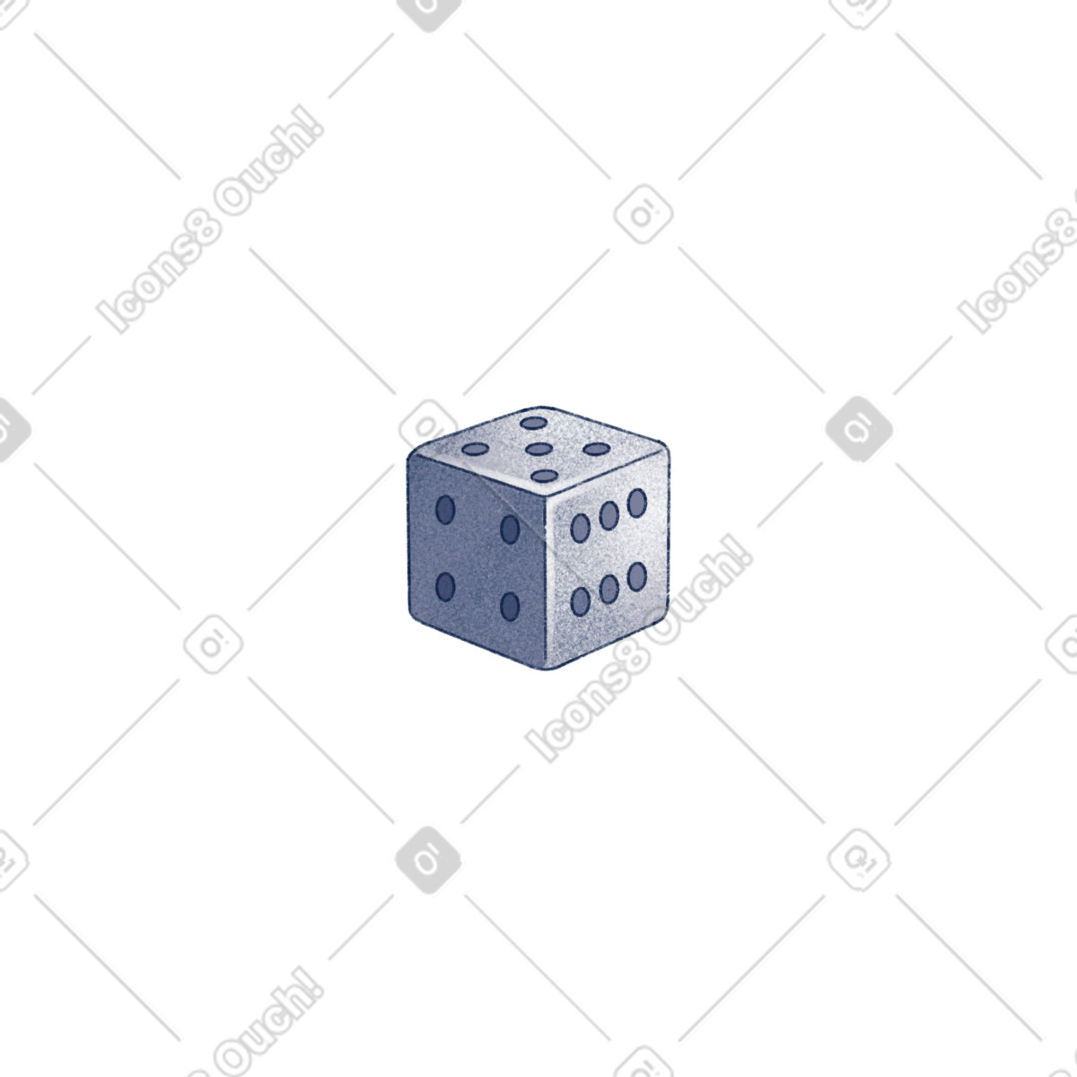 Haze 스타일의 Dice 일러스트레이션 PNG, SVG 다운로드