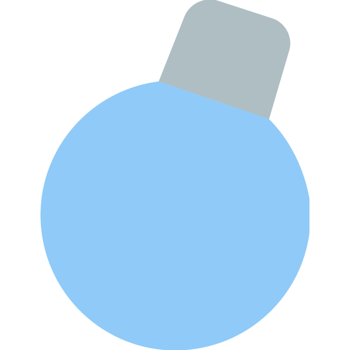 Ilustración Blue bulb en estilo Fogg a descargar en PNG y SVG