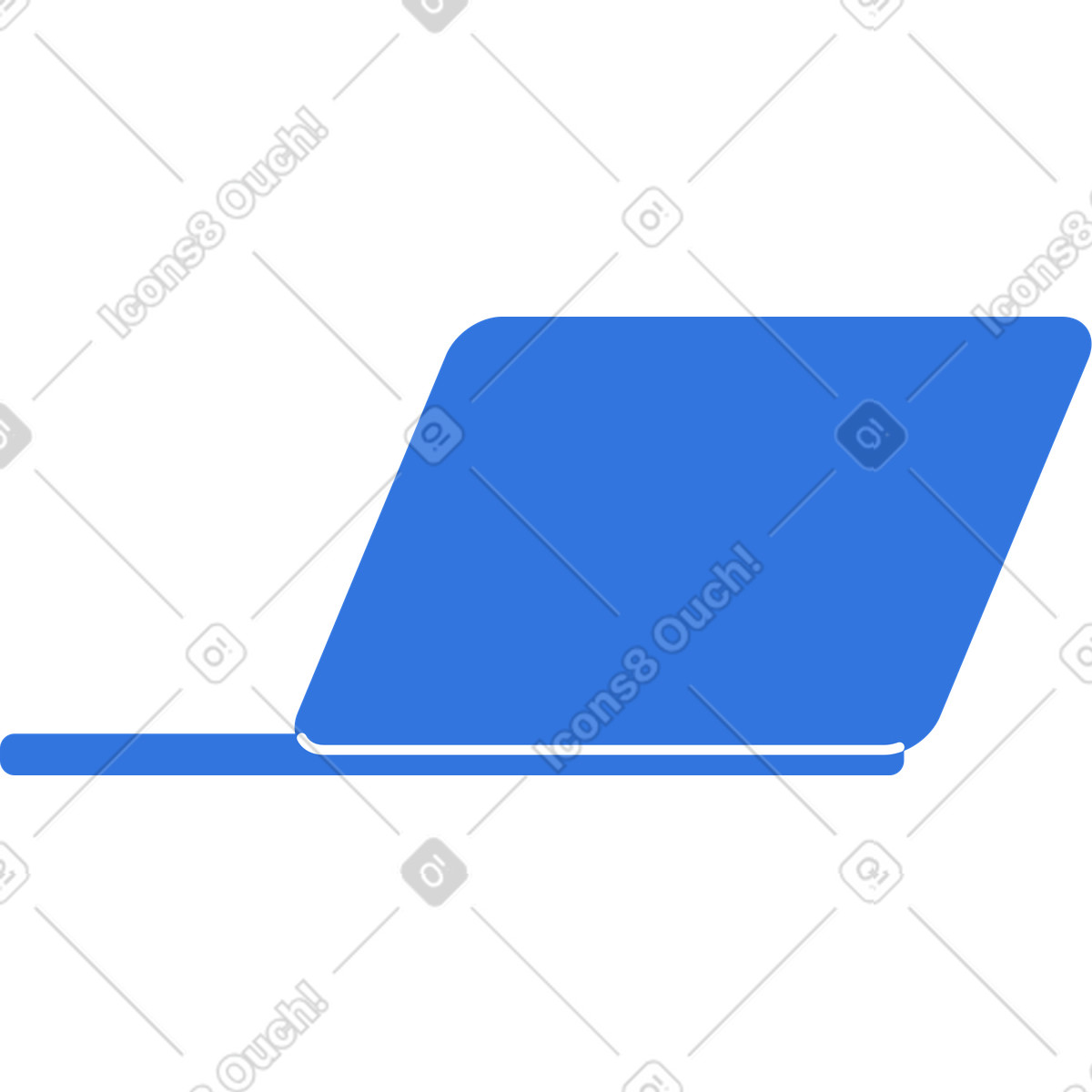 Laptop illustration in PNG, SVG