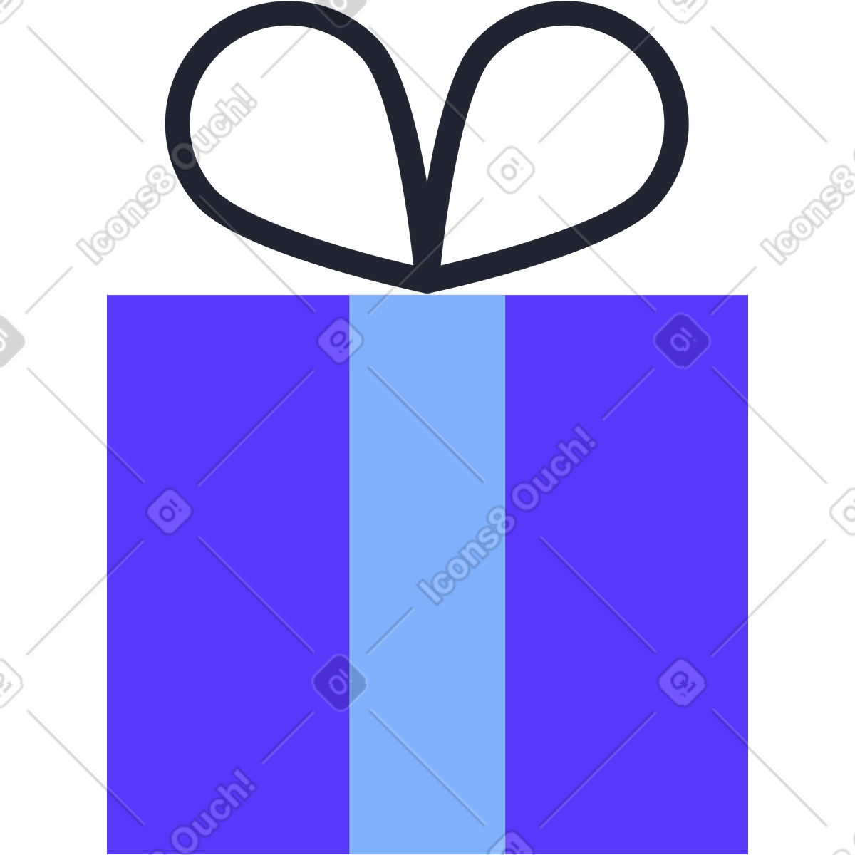 Ilustração de Presente em no estilo Pablita para baixar em PNG, SVG