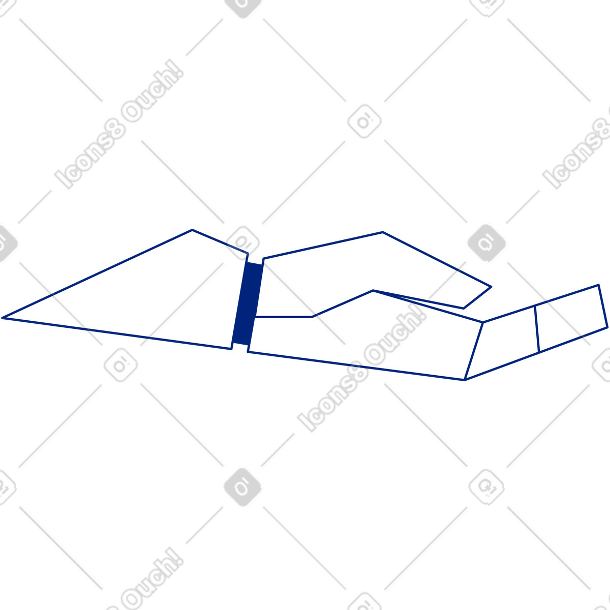 Ilustração de Mão em no estilo Neo-Sakura para baixar em PNG, SVG