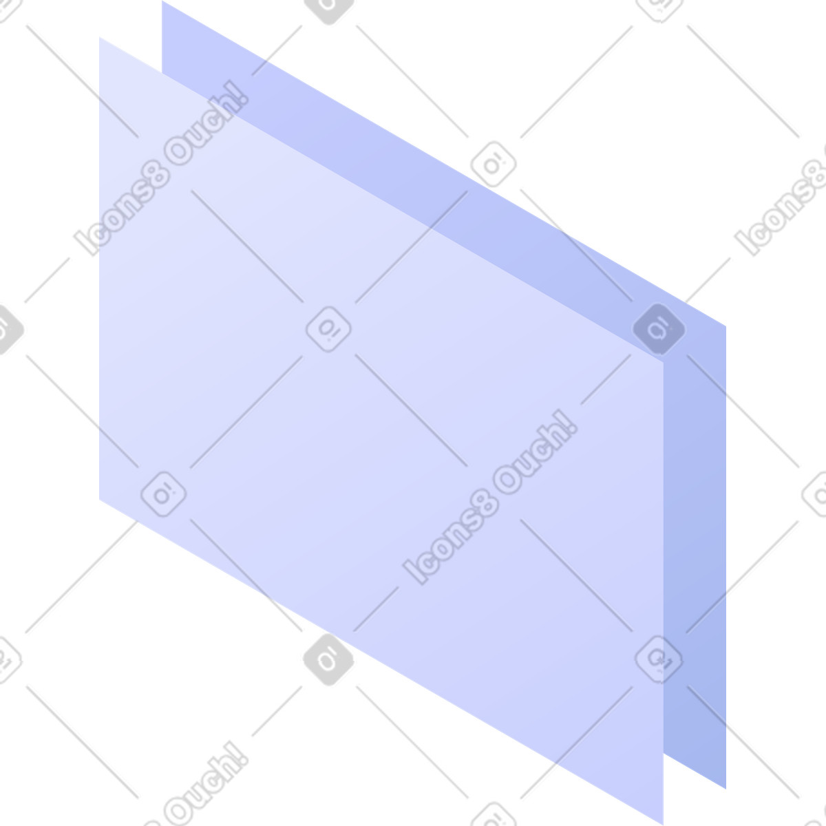 Illustration Rectangles isométriques dans le style Quantum à télécharger aux formats PNG, SVG