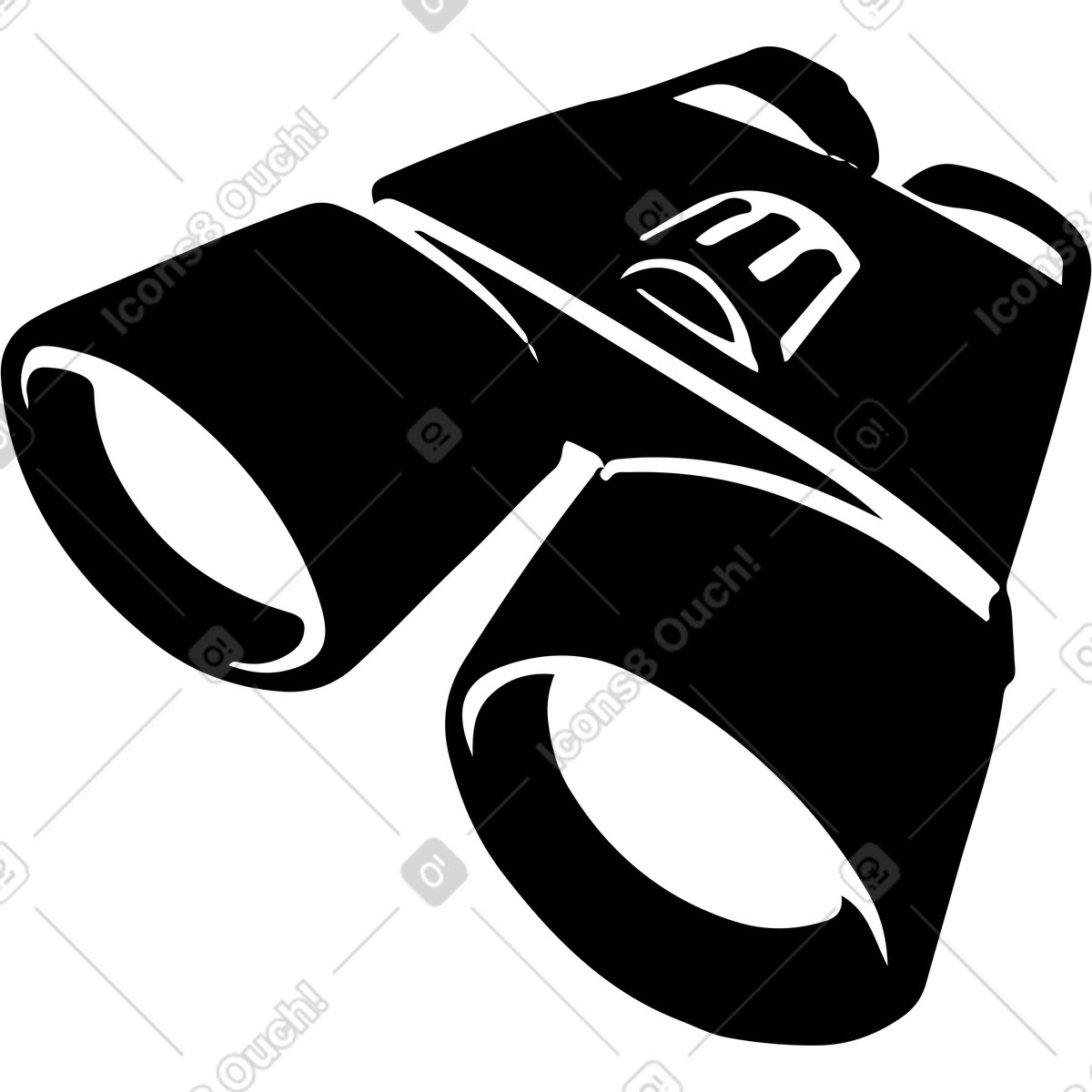Ilustración Prismáticos en estilo Line a descargar en PNG y SVG