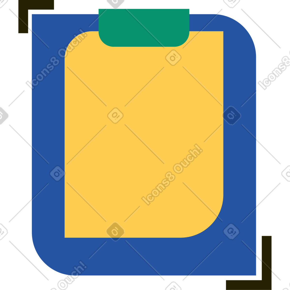 Pad con un elenco illustrazione in stile Spot scarica in PNG, SVG