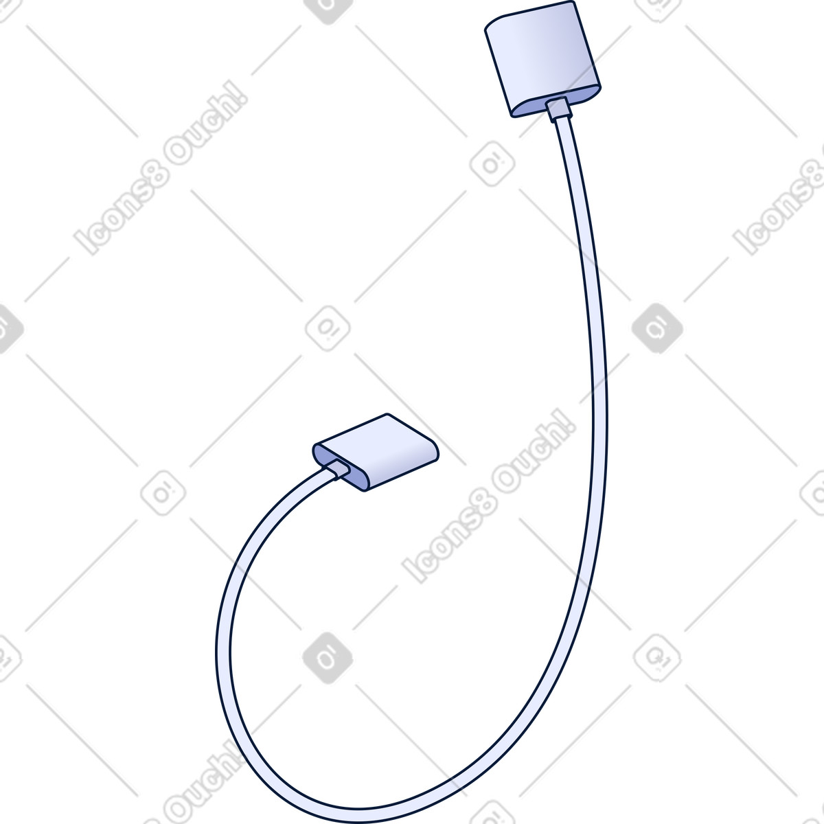 Ilustración Cable en estilo Neat a descargar en PNG y SVG