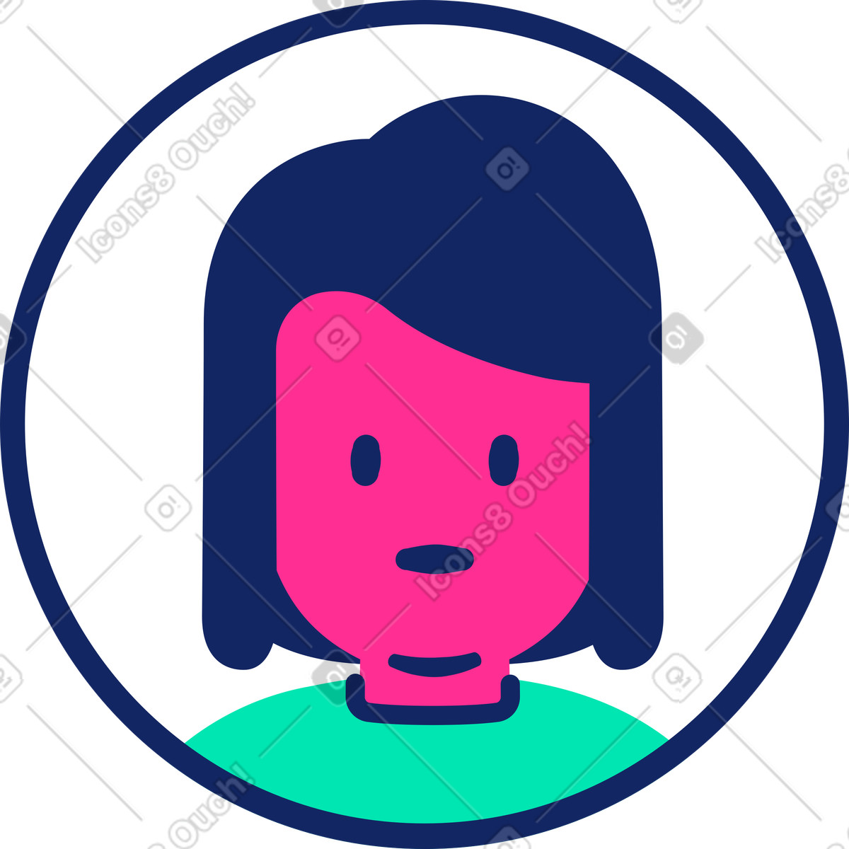 Illustration Identifiant dans le style Cyborg à télécharger aux formats PNG, SVG