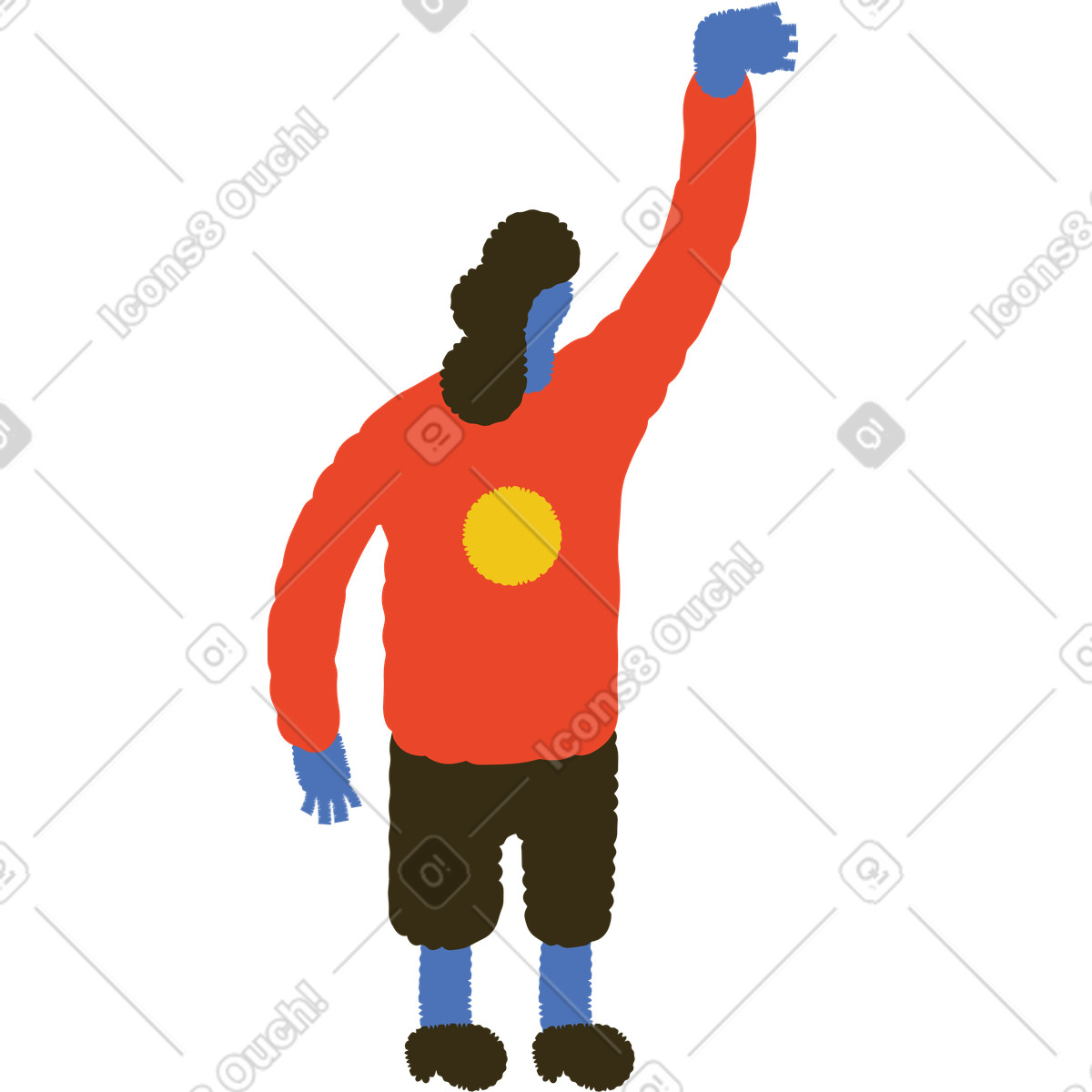 Ilustração de Mulher em no estilo Bermuda para baixar em PNG, SVG