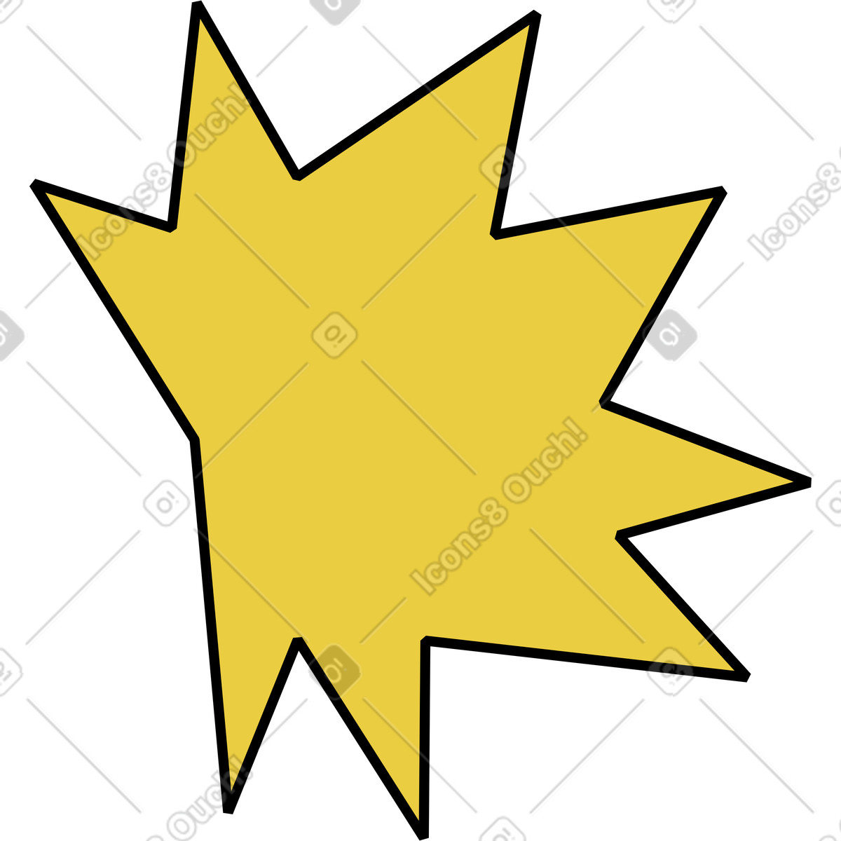 Flash illustration in Memphis style download in PNG, SVG