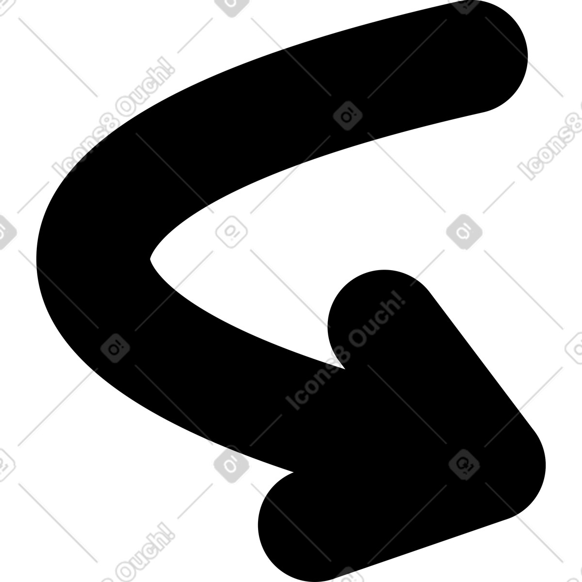 Pfeil-Illustration im Transistor-Stil als Download in PNG, SVG