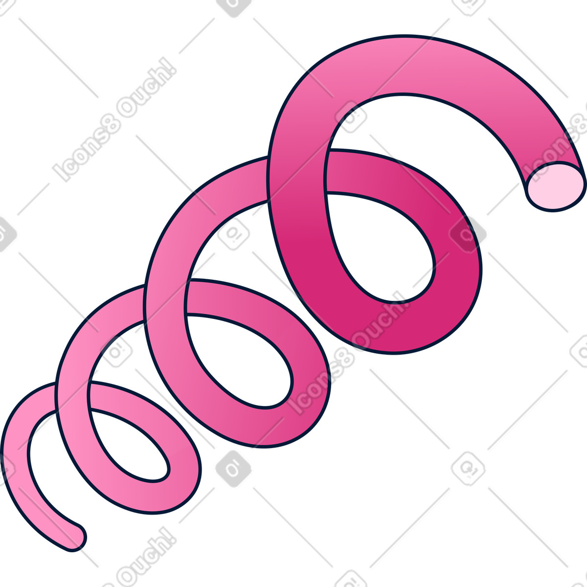 Decorazione a spirale illustrazione in stile Neat scarica in PNG, SVG