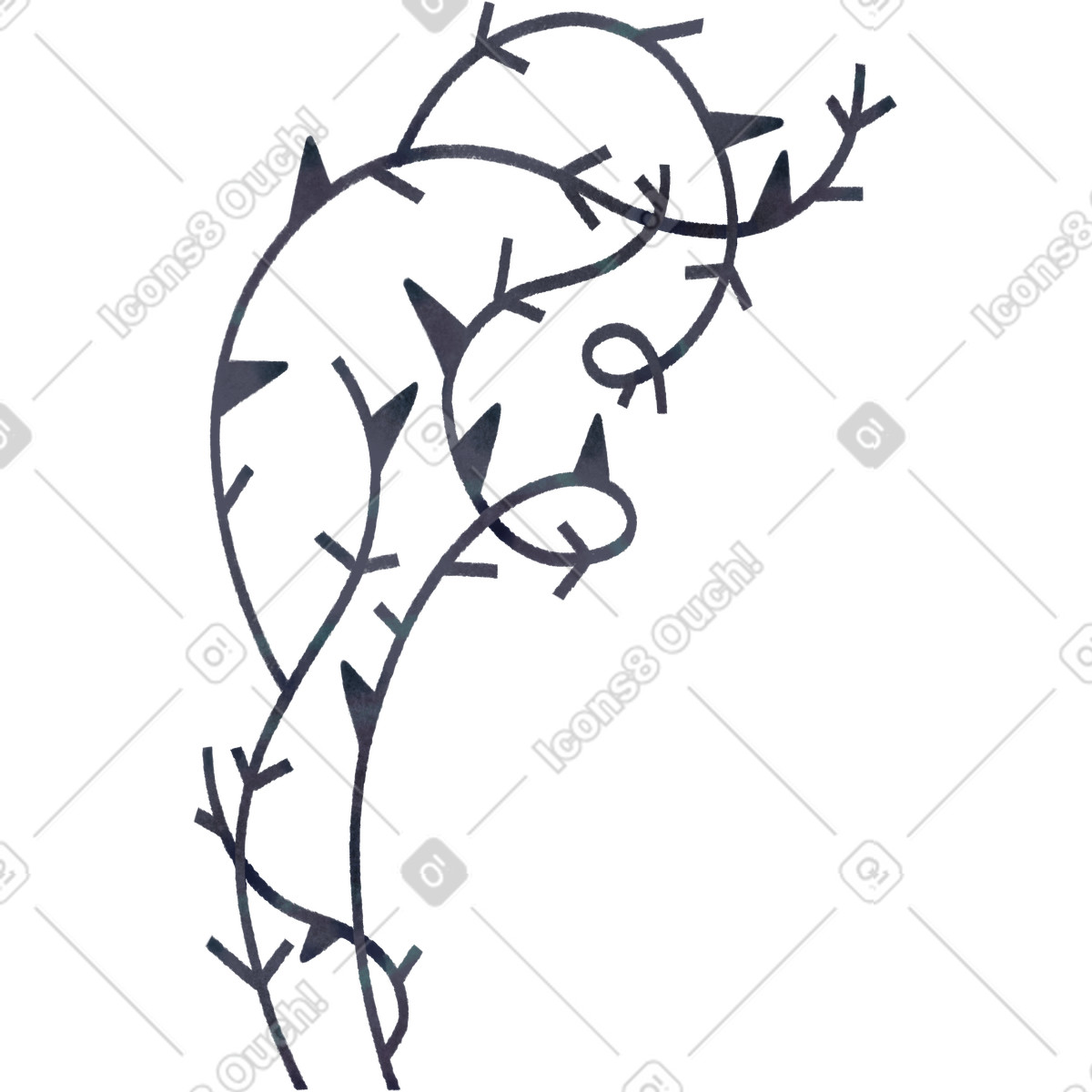 Jungle スタイルの ブライアー のイラストをPNG、SVG形式でダウンロード
