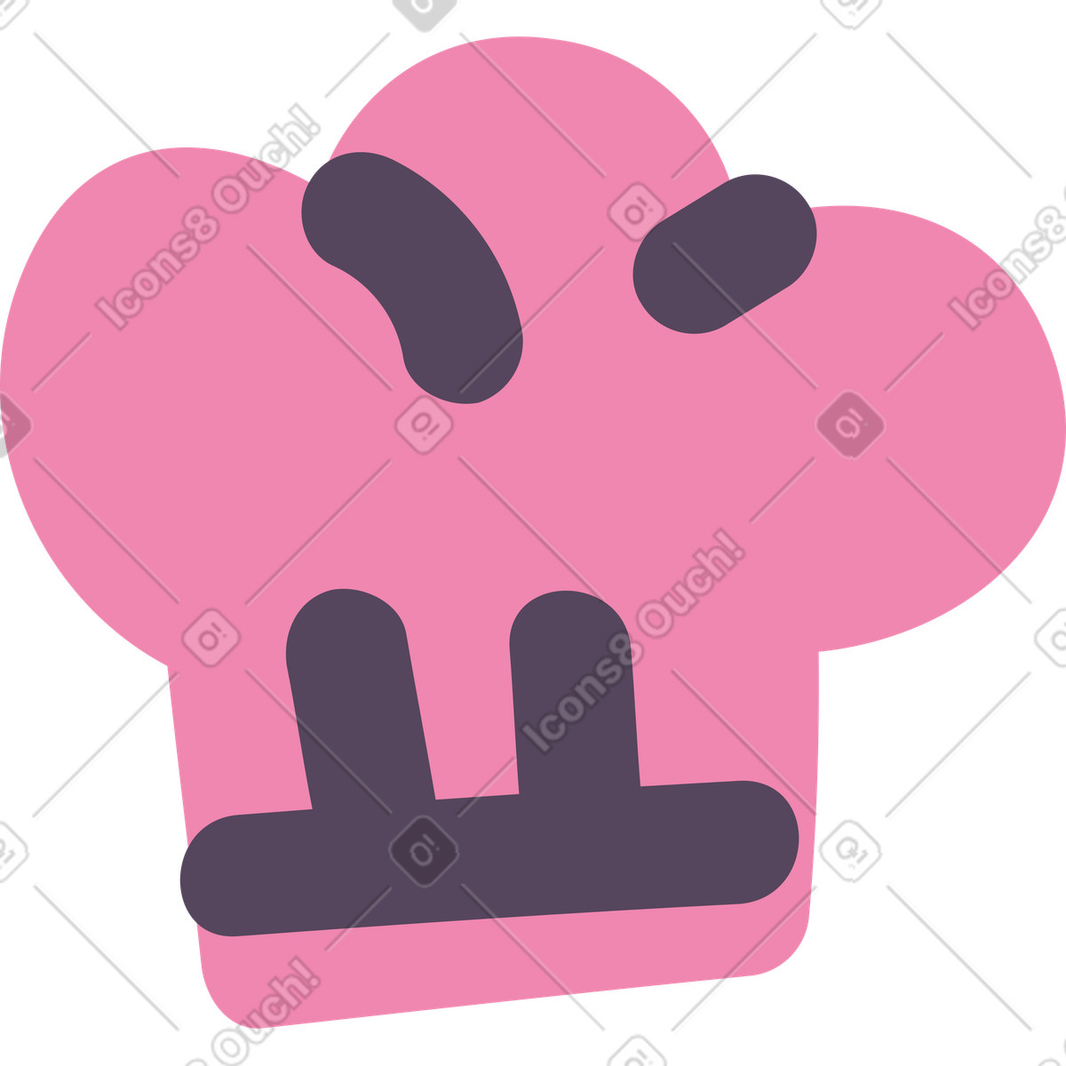 Lo chef ha illustrazione in stile Pluto scarica in PNG, SVG