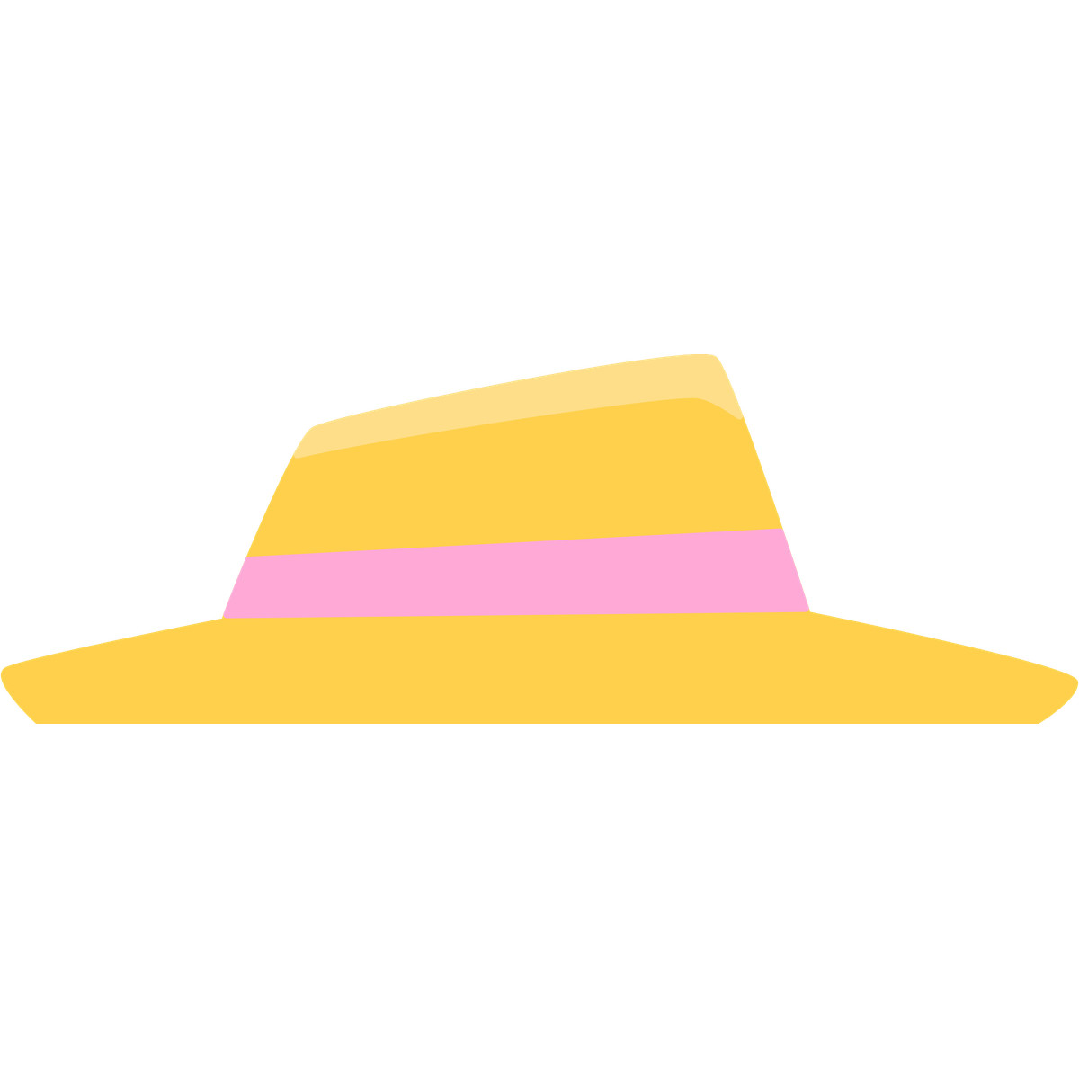 Ilustração de Yellow hat em no estilo Bouncy para baixar em PNG, SVG