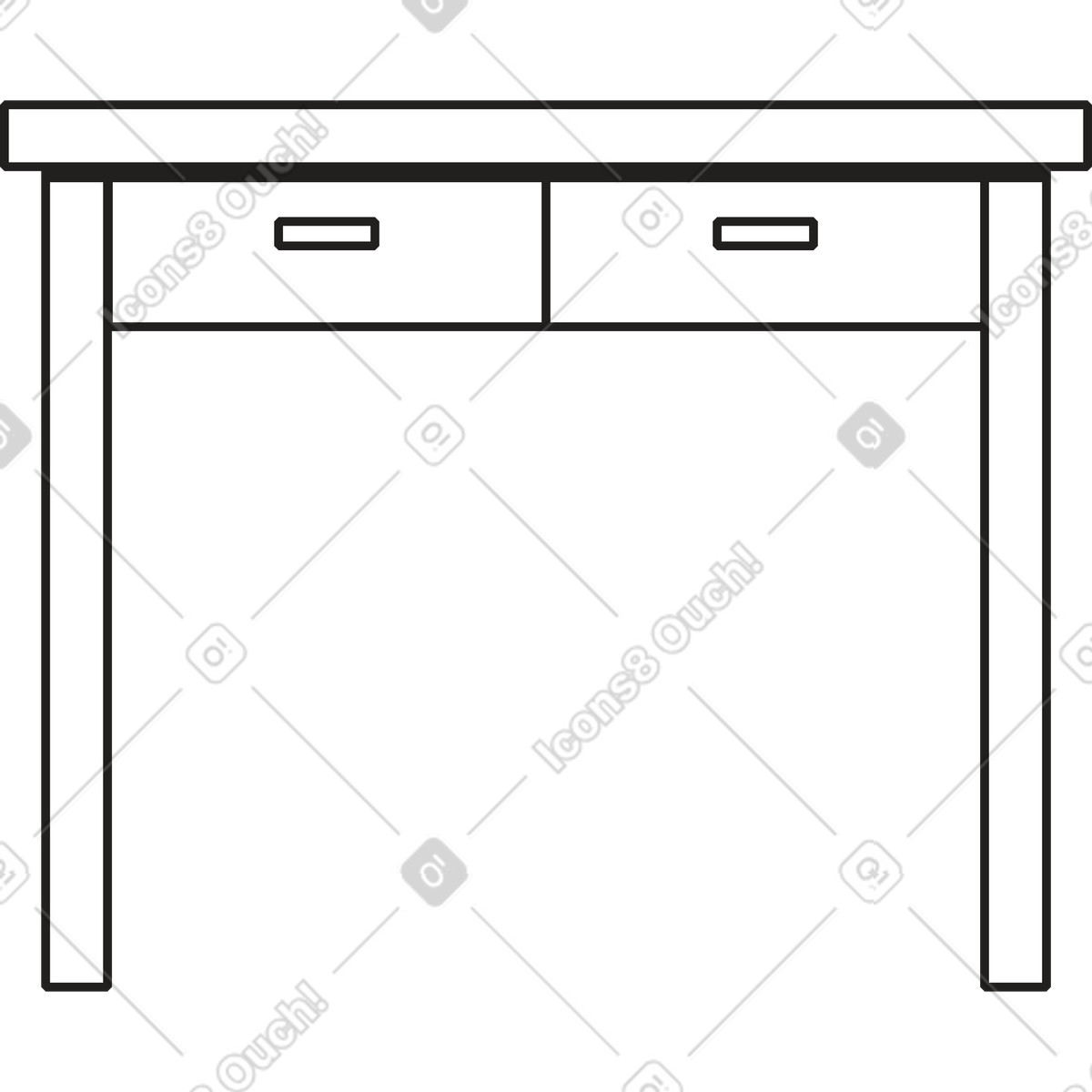 下载 Dazzle Line 风格的 桌子 插画，支持 PNG、SVG 格式