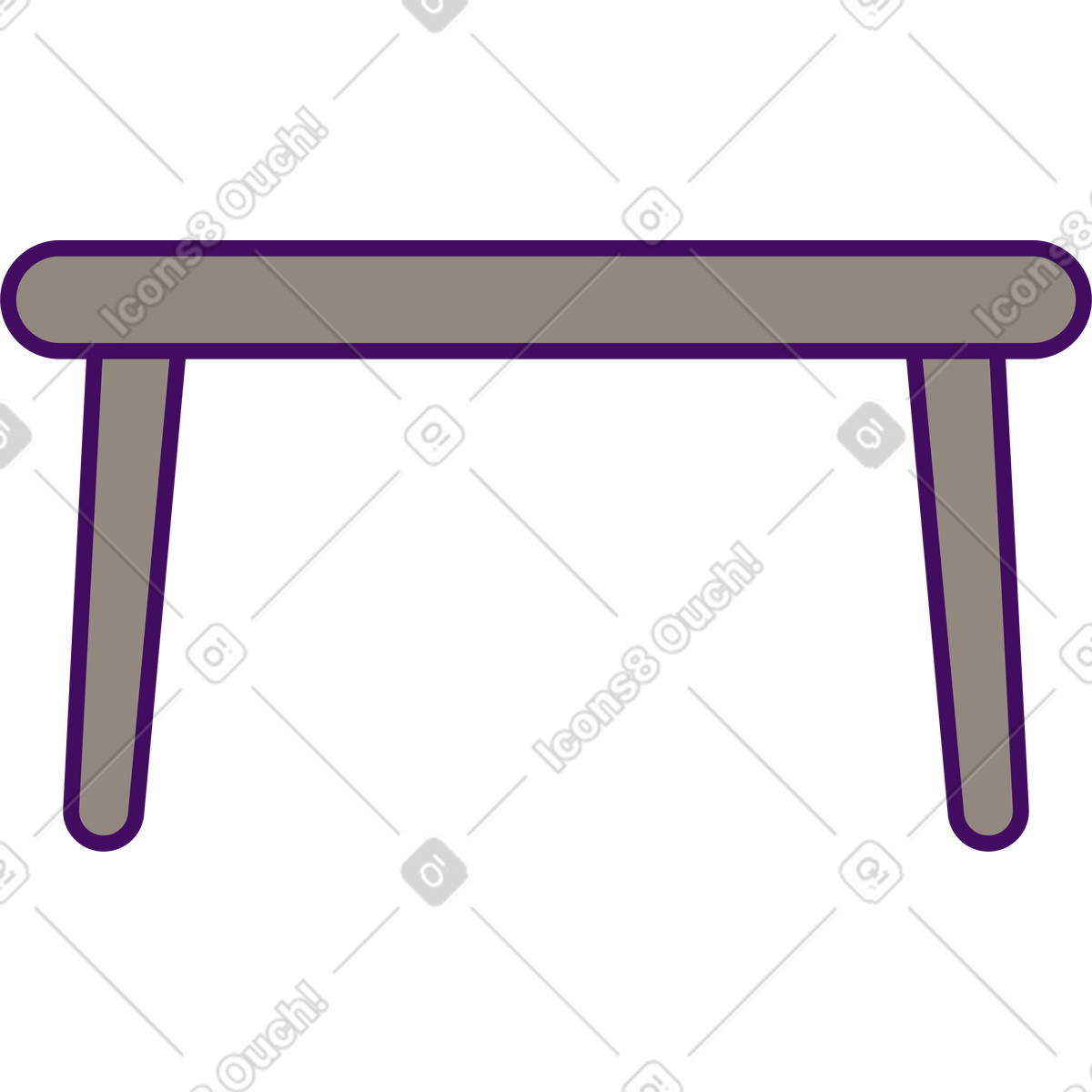 Simplistic スタイルの Chair のイラストをPNG、SVG形式でダウンロード
